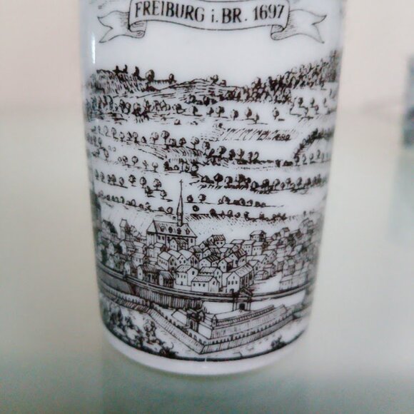 Altenkunstadt Porcelain set of 6 German shot glasses - VINTAGE - Picture 4 of 15